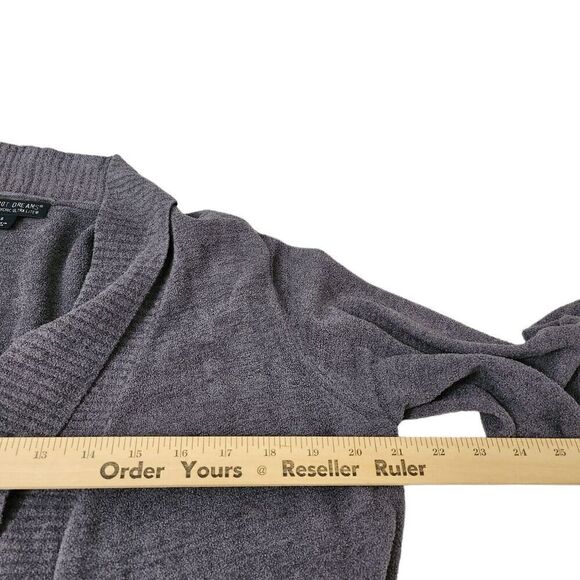 Barefoot Dreams‎ Cardigan Small Gray Sweater Cozychic Ultralite Knit Tie Waist - Picture 8 of 9